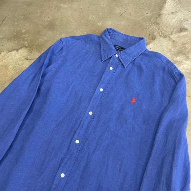 L 폴로랄프로렌 린넨 릴렉스드핏 셔츠