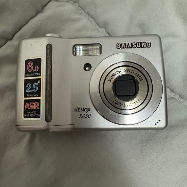 삼성케녹스S630 디카