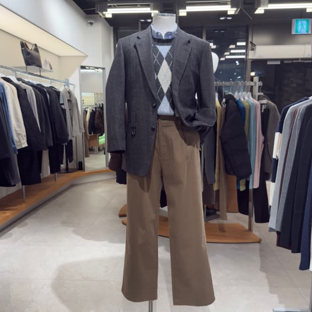 Made in Japan Monsieur CARVEN 트위드 자켓