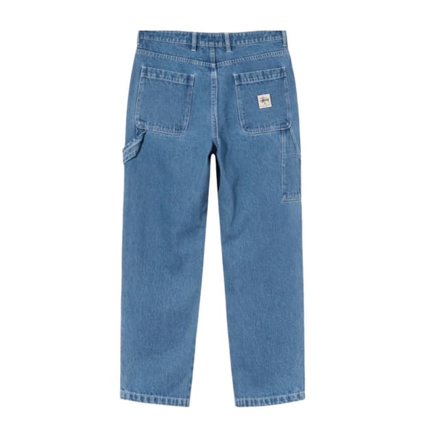 스투시 워크 팬츠 더블니 데님 인디고 블루