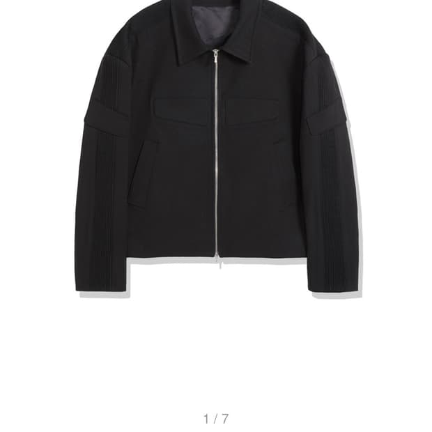 [S] stu 엠보 레이싱 자켓 블랙