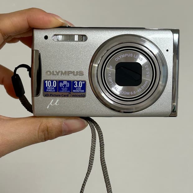 작례⭕ 올림푸스 뮤 1060 실버 빈티지디카 디지털카메라 (민트급✨)