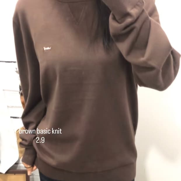 리바이스 브라운 니트