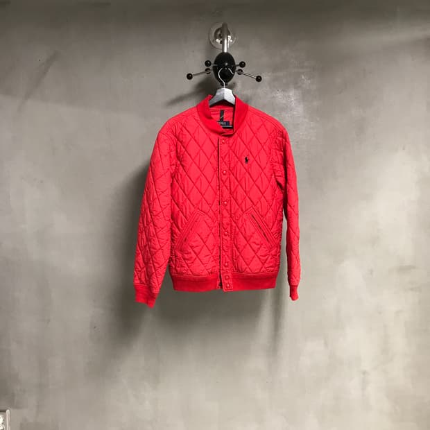 폴로 랄프로렌 QR 퀄팅 자켓 레드 M