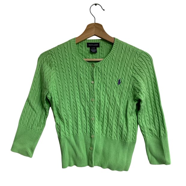 폴로 랄프로렌 그린 가디건 키즈 XL