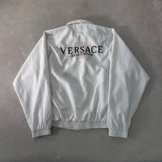 100 베르사체 진스 꾸뛰르 빅로고 바람막이 자켓