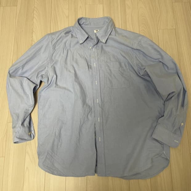 유니클로 옥스포드셔츠 하늘색 XXL