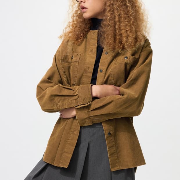 코듀로이롱셔츠재킷