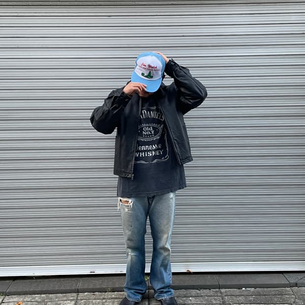 90s Old GAP Leather Jacket