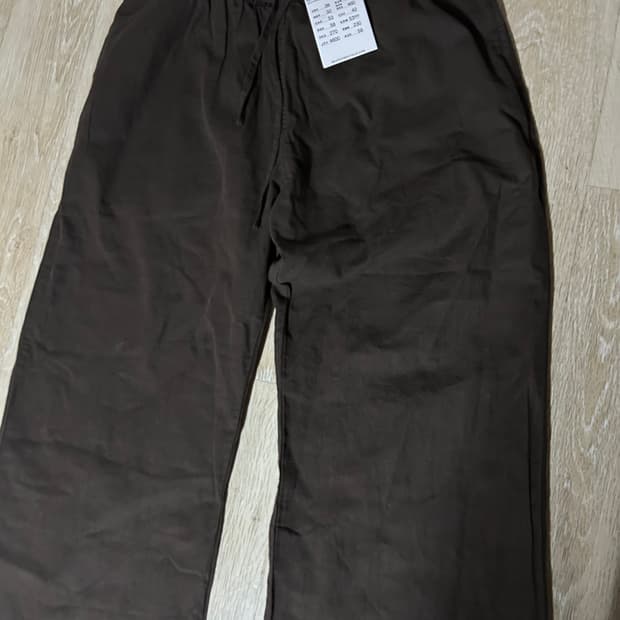 (택O) 브랜디멜빌 와이드 린넨팬츠 브라운