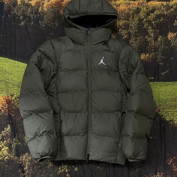 나이키 조던 패딩 올리브