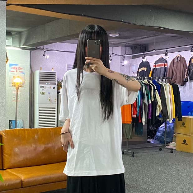 헬리녹스 웨어 MAGIC HOURS 로고 화이트 반팔B5215
