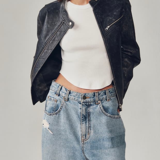 커렌트 램스킨 레더자켓