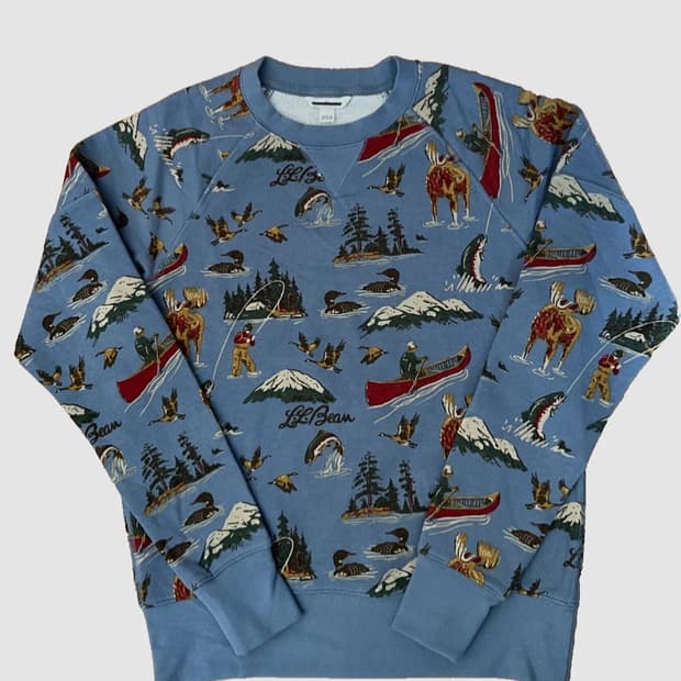 엘엘빈 시그니처 패턴 스웻셔츠