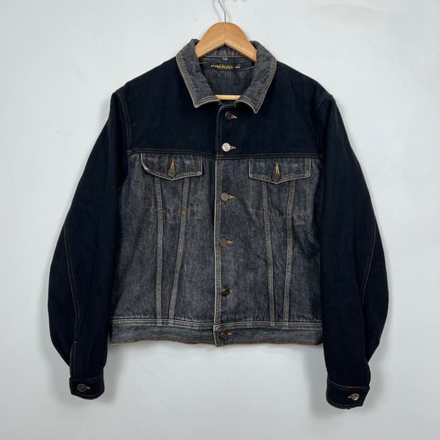 1990s 마리떼프랑소와저버 울 데님 믹스 자켓