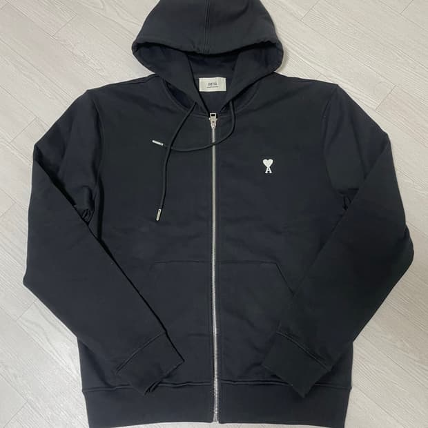 아미 화이트로고 후드집업 xl