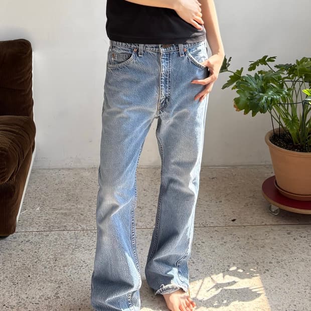 MADE IN USA 90's 리바이스 517 오렌지 블랭크탭