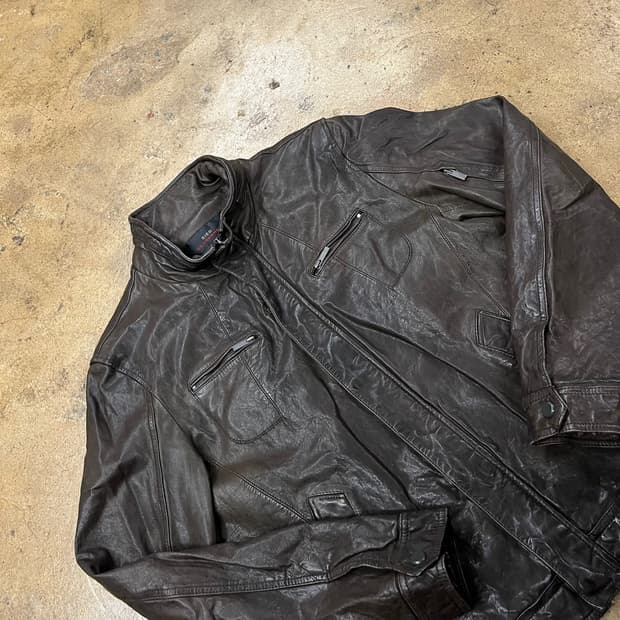 [정품/100] 지이크 가죽 자켓 b15