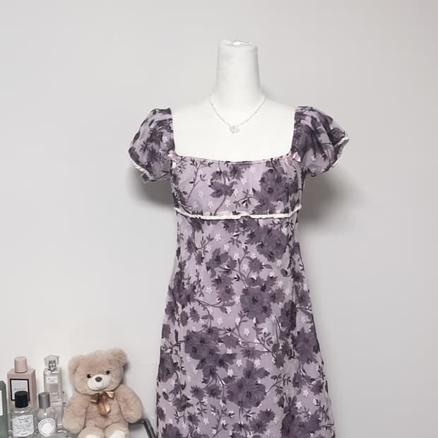 대대장 솜빈티지 여리여리 백예린깔 빈티지 원피스