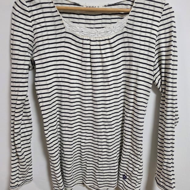 일본 빈티지 sm2 사만다모스2 스트라이프 상의