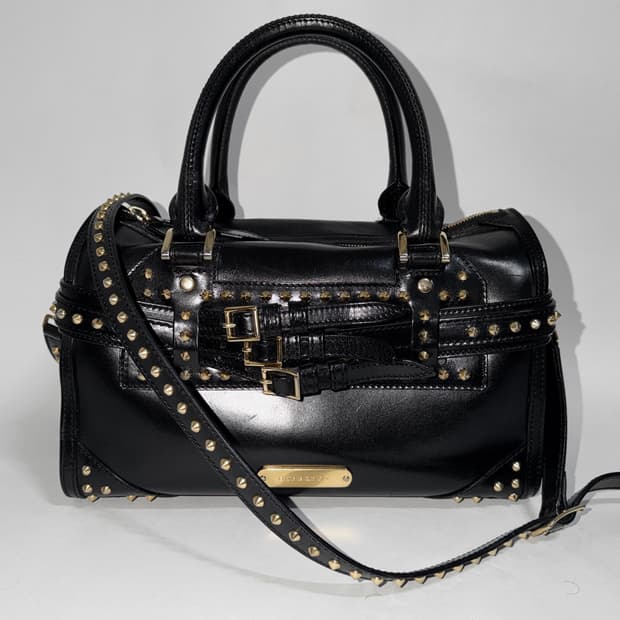 버버리 알체스터 스터드 펑크 볼링 사첼백