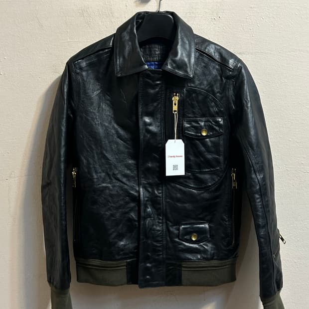 유즈드 레더 플라이트 자켓