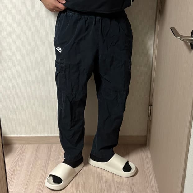 정품 나이키 퓨추라 블랙 카고팬츠 밴딩 바지