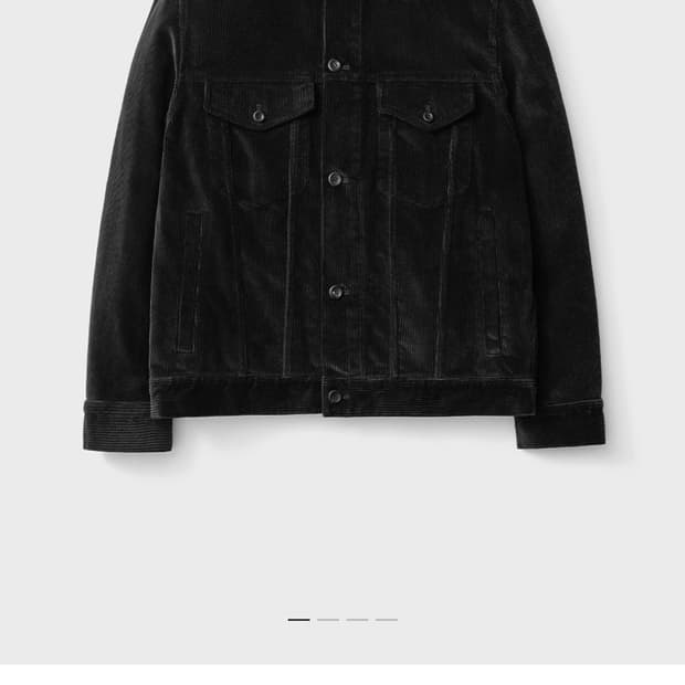 (2) 포터리 코듀로이 트러커 자켓 블랙