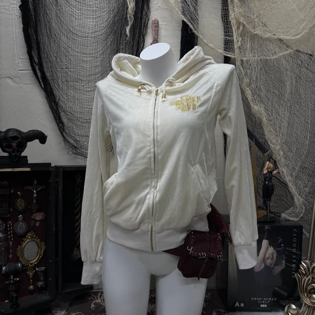 Babydoll 00s y2k embroidery hoodie