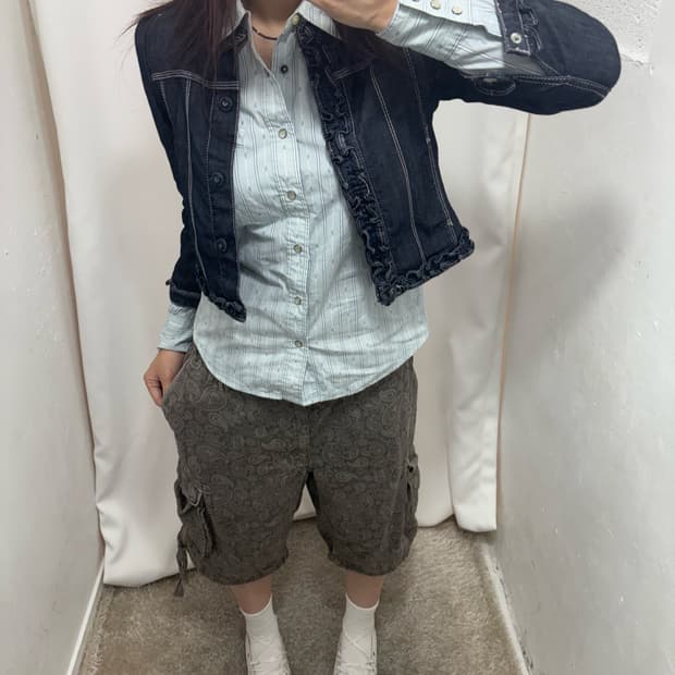🎠 폴로 웨스턴 퍼프 셔츠 러블리 코디