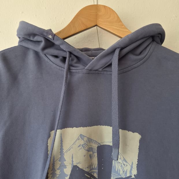 스노우피크 남녀공용 리버스 그래픽 후드긴팔티셔츠 95사이즈