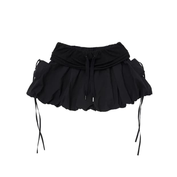 YEEL 와이이이엘 벌룬 스커트 블랙