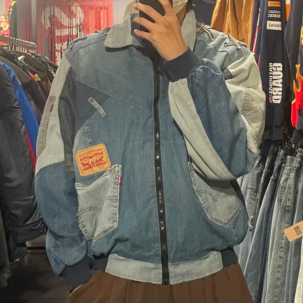 [IM] 리바이스 리메이크 데님 카라 자켓