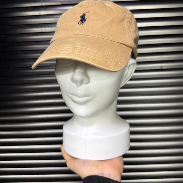 폴로 랄프로렌 면 코튼 베이지 카멜 치노 모자 볼캡 클래식 포니 베이스볼