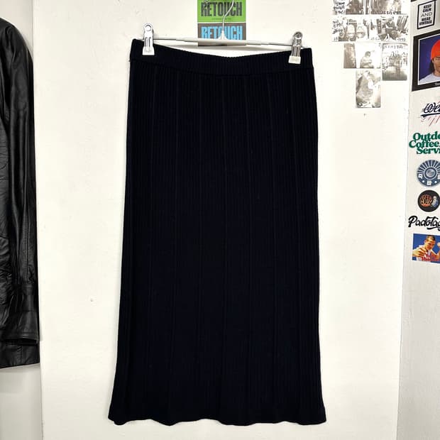 아페쎄 울 니트 스커트