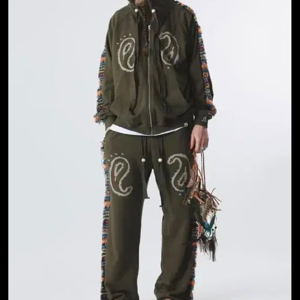 에씰미 HP PAISLEY HOOD ZIP-UP Set