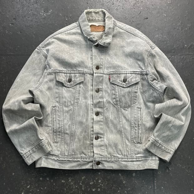 100 리바이스 70507 데님 트러커 자켓 
