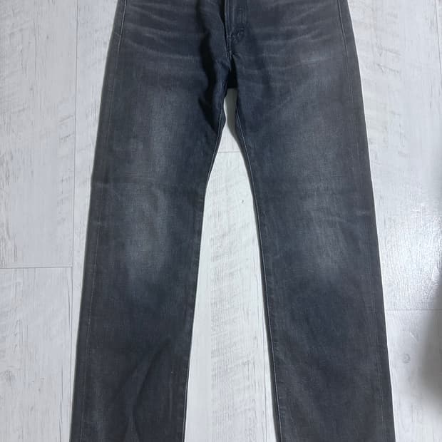 RRL 더스티 블랙 스트레이트 핏 데님 팬츠 30x32