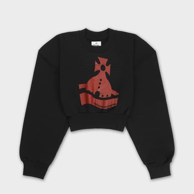 비비안웨스트우드 크롭 맨투맨