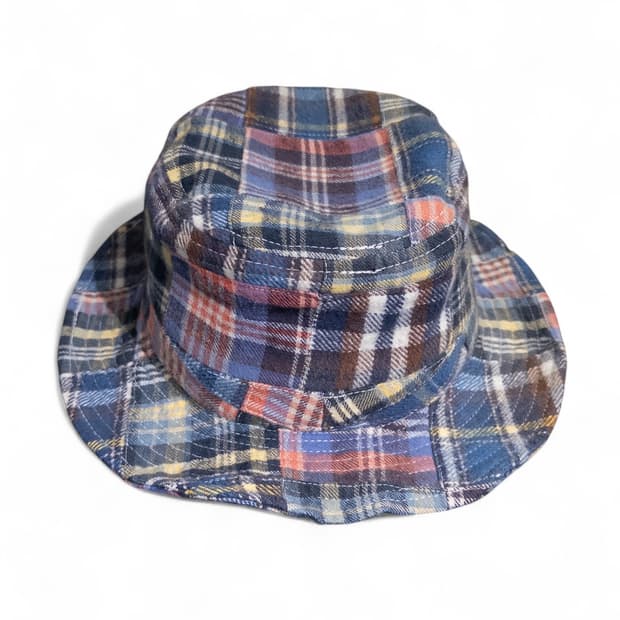 Override Patchwork Madras Bucket Hat