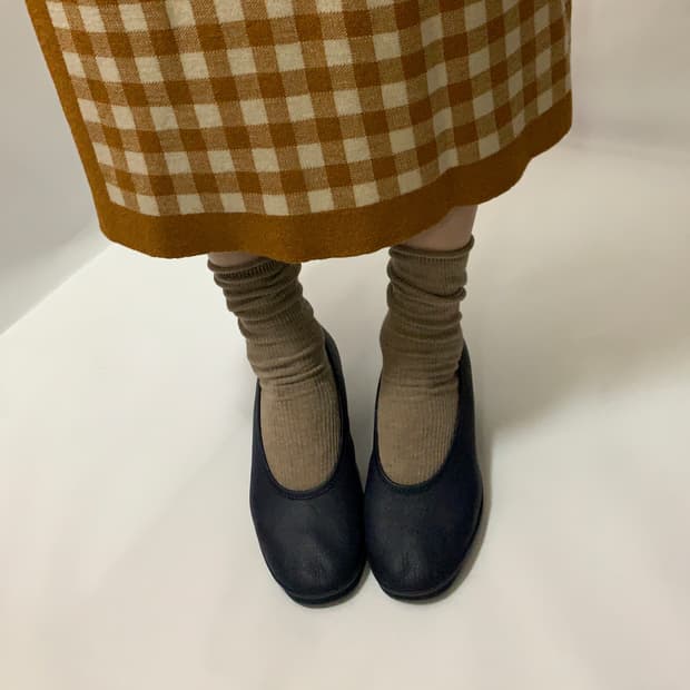 CAMPER ALRIGHT 캠퍼 올라잇 네이비 가죽 펌프스 (EU3