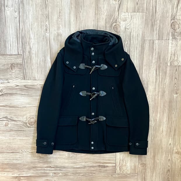 Men’s bigi 블랙 더플 코트