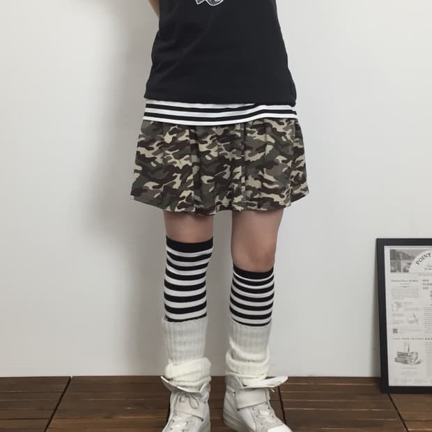 Jpn Y2k Camo Mini Skirts