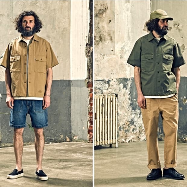 에스피오나지 Hilt Fatigue 워크웨어 반팔 자켓
