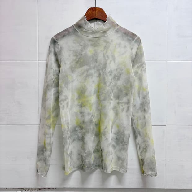 LOWRYS FARM 타이다이 시스루 롱 슬리브 탑 F JPN