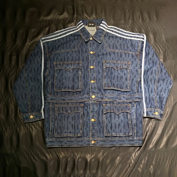 아디다스 데님 탈부착 투웨이 자켓