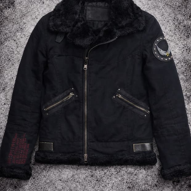 MIDAS B-3 숏기장 블랙 퍼 무스탕