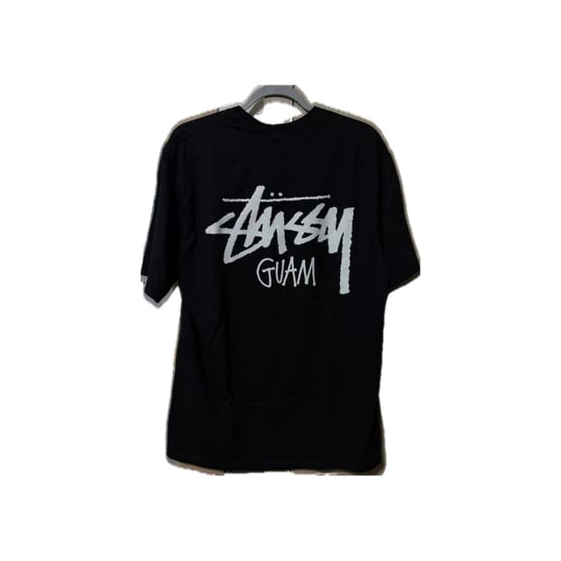 스투시 괌 검정 티셔츠 m