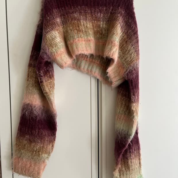 퍼버즈 perverze 3way 크롭 니트