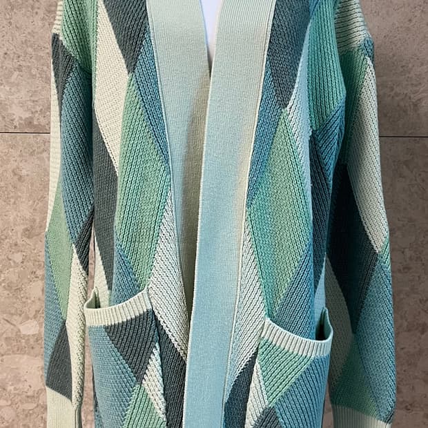 셀린느 캐시미어 니트 롱가디건 L 정품